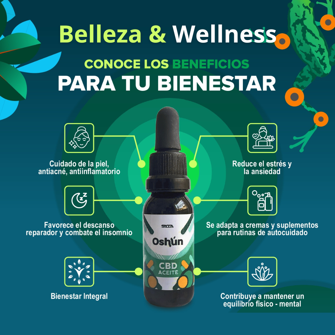 Aceite de relajación Premium CBD Oshún